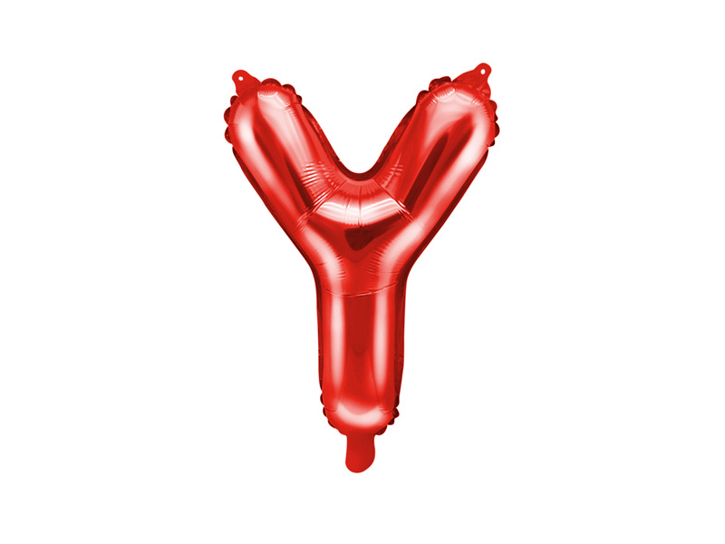 Balon foliowy litera Y czerwony 35cm