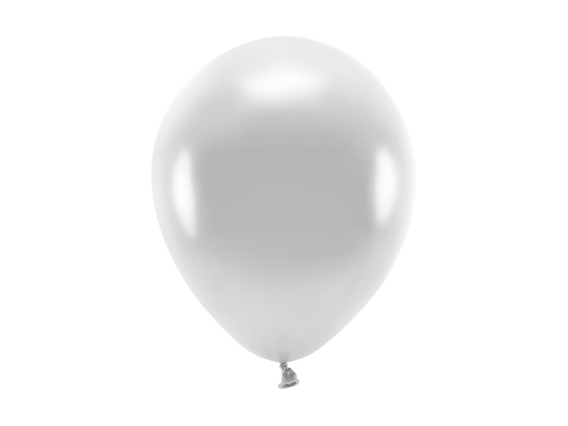Balony Eco 26cm metalizowane srebrny - zdjęcie 1