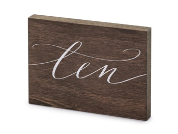 Drewniany numer na stół ''Ten'', 2x18x12.5 cm