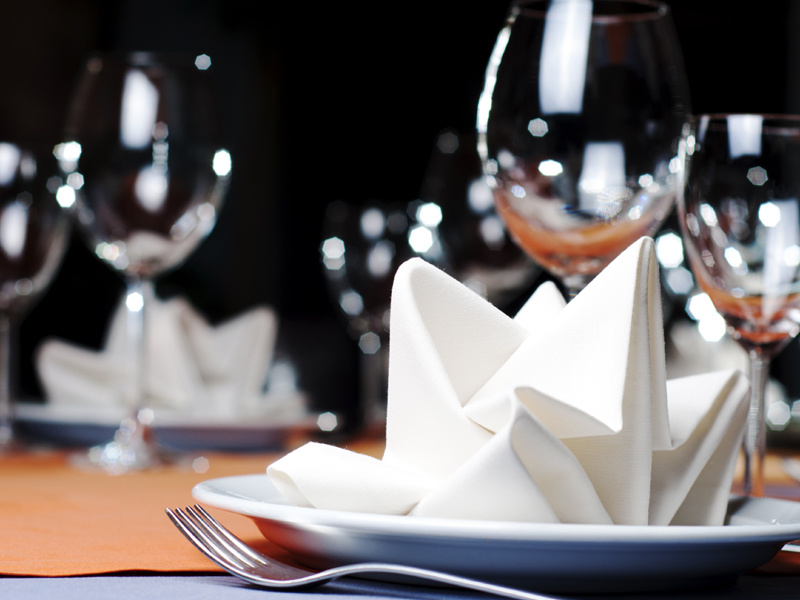 Serwetki materiałowe białe 35x35cm