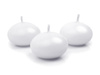 Świeca pływająca matowa, biały, 4cm (1 op. / 50 szt.)