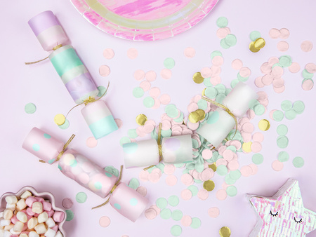 Krakersy z konfetti, mix, 3x17x3,5cm (1 op. / 6 szt.)