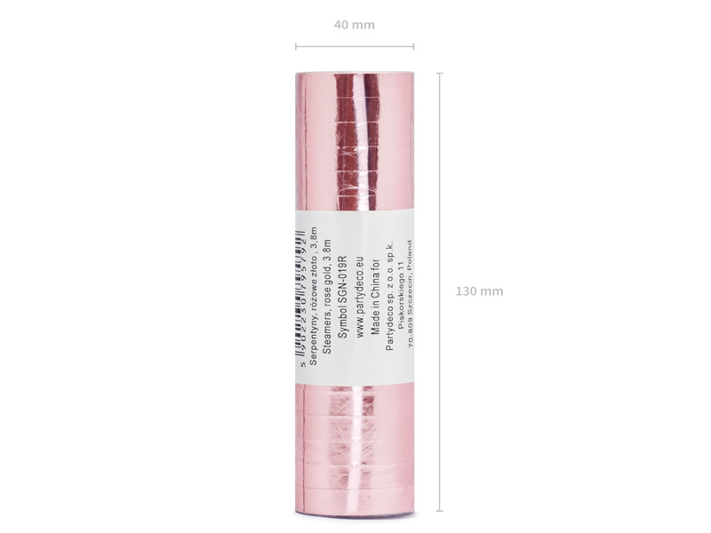 Serpentyny różowe złoto – dekoracja wnętrza