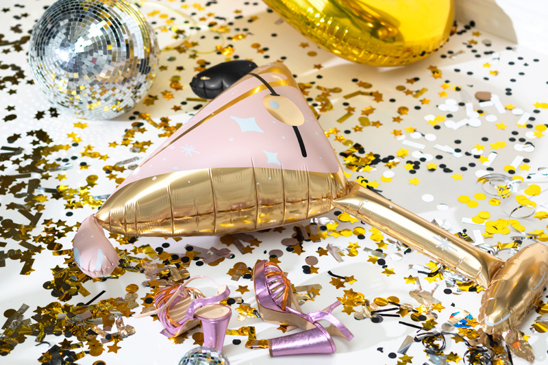 Balon foliowy Kieliszek - detale wykonania