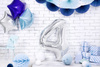 Balon foliowy Cyfra ''4'', 86cm, srebrny