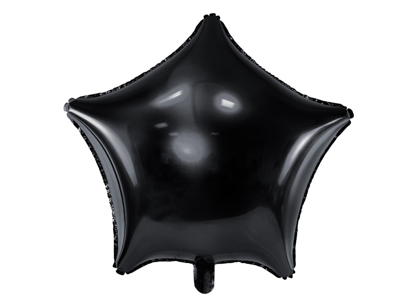 Balon foliowy Gwiazdka 48cm czarny - zdjęcie 1