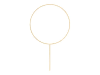 Topper drewniany Obręcz, 24.5cm