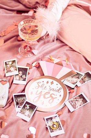 Księga gości - Pierścionek, 17x27 cm