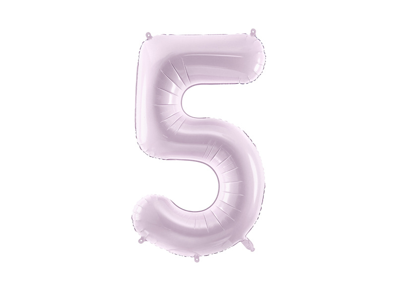 Balon foliowy cyfra 5 fioletowy