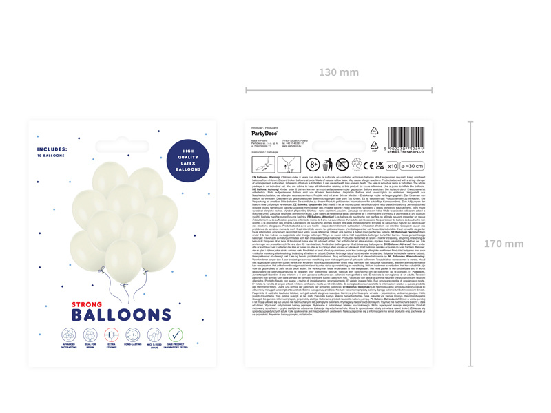 Balony Strong 30cm Pastel Light Cream – przykładowa dekoracja