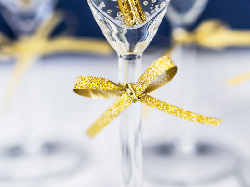 Wstążka plastikowa złota 5mm 225m zdjęcie 4