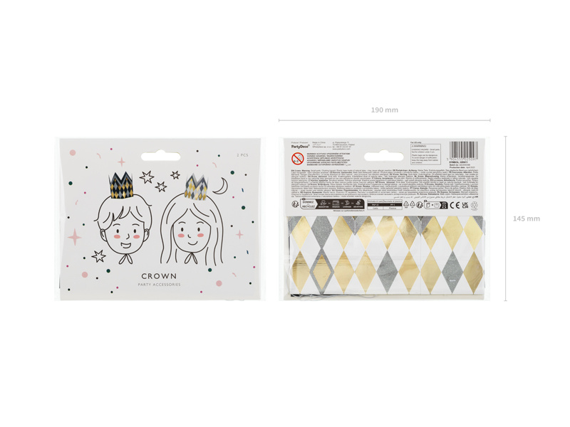 Zbliżenie na detale koron papierowych party