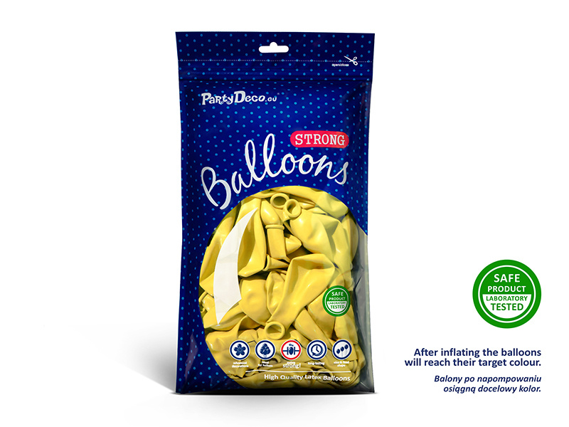 Balony Strong 30cm Pastel Lemon Zest balony na tle