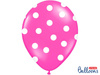 Balony 30cm, Kropki, Pastel Hot Pink (1 op. / 50 szt.)