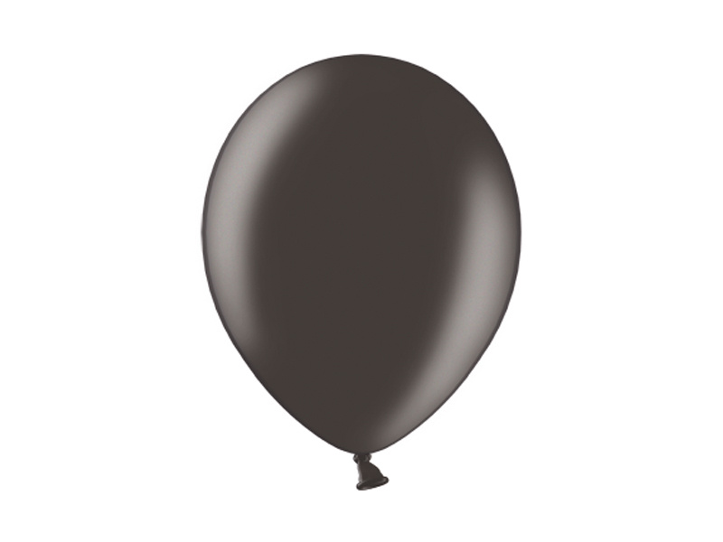 Balony Metallic Black 23 cm