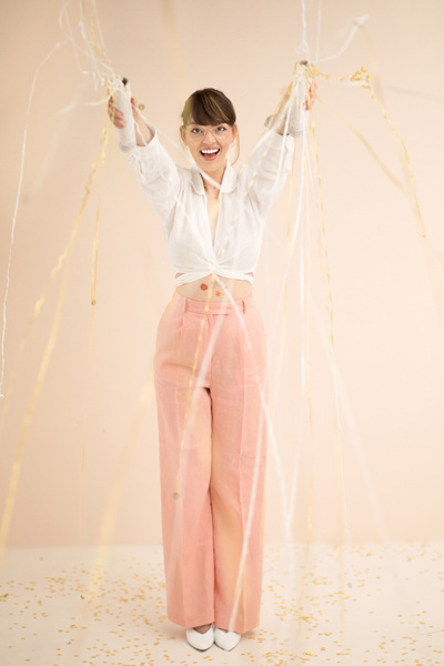 Tuba z serpentynami, mix, 25 cm – opakowanie