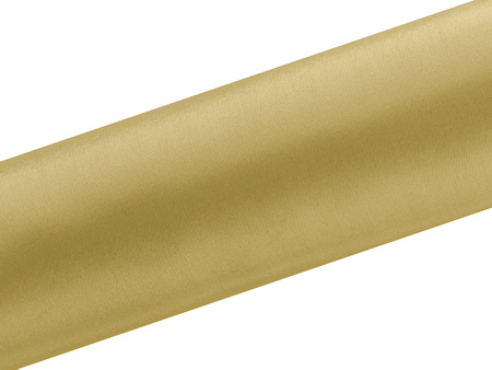 Satyna gładka, złoty, 0,16 x 9m (1 szt. / 9 mb.)