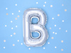 Balon foliowy Litera ''B'', 35cm, srebrny