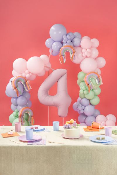 Balony foliowe Tęcza z frędzlami – balony w dekoracji