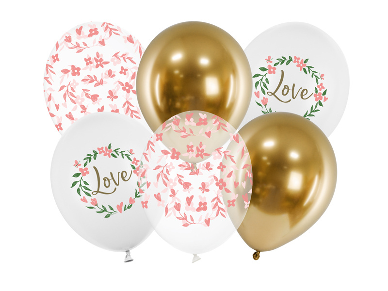 Balony Love - zestaw 6 sztuk