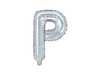 Balon foliowy Litera ''P'', 35cm, holograficzny