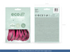 Balony Eco 26cm metalizowane, fuksja (1 op. / 10 szt.)