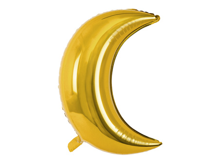 Balon foliowy Księżyc, 60cm, złoty