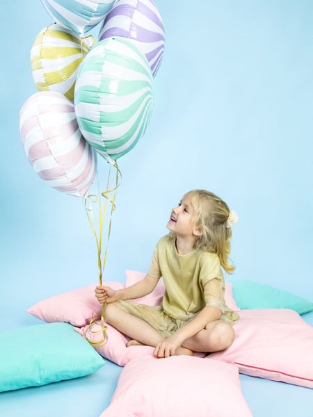 Balon foliowy jasnoróżowy cukierek