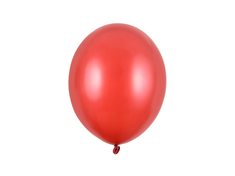 Balony Strong 27cm Metallic Poppy Red – opakowanie