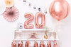 Balon foliowy Cyfra ''2'', 35cm, różowe złoto