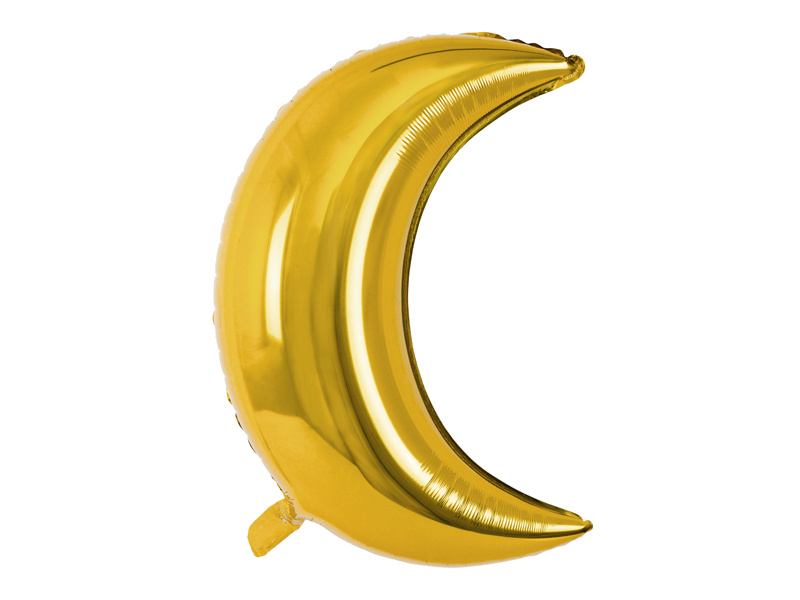 Balon foliowy Księżyc 60cm złoty