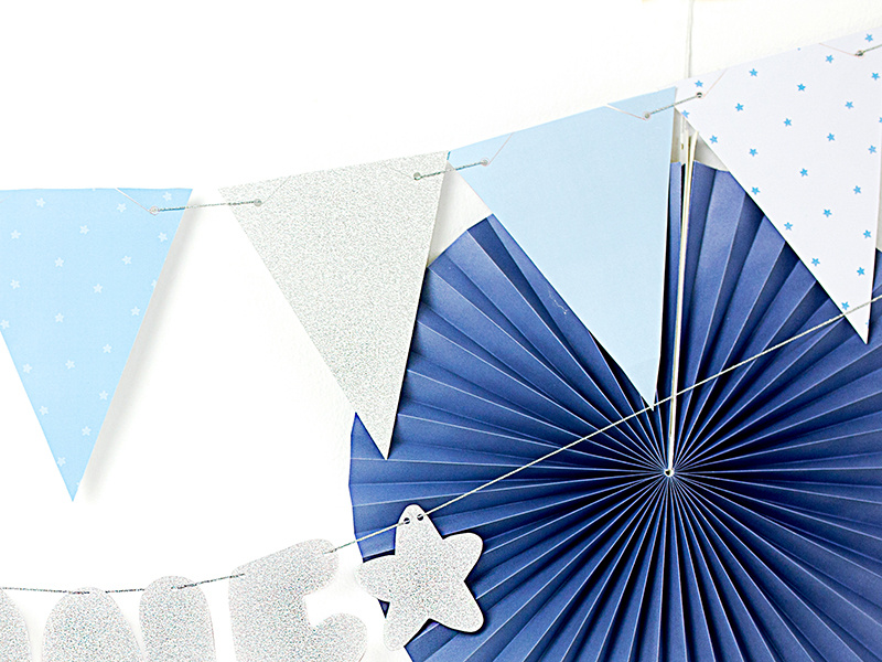 Girlanda 1st Birthday - Flagietki, 1,3m - zdjęcie 6