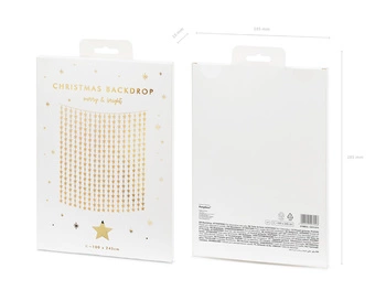 Kurtyna - Gwiazdki, złoty, 100x245 cm