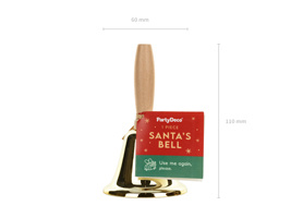 Drewniana rączka dzwonka Świętego Mikołaja