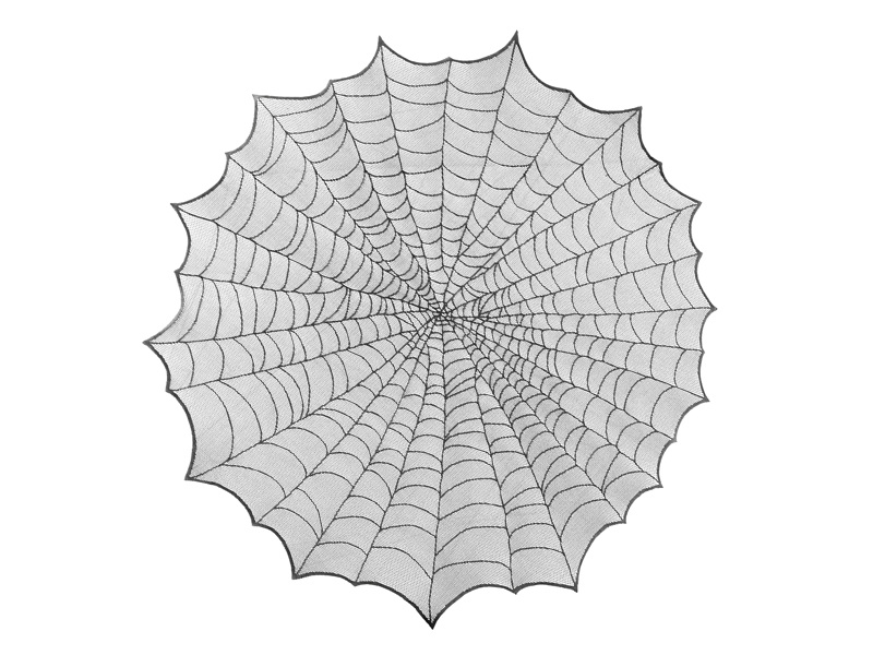 Obrus Pajęczyna 124cm na stole