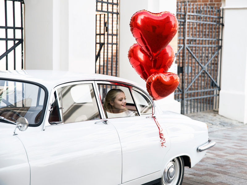 Balon foliowy Serce 61cm czerwony - zdjęcie 4