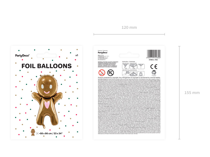 Balon foliowy Ciastek 67x97 cm - zdjęcie z aranżacji