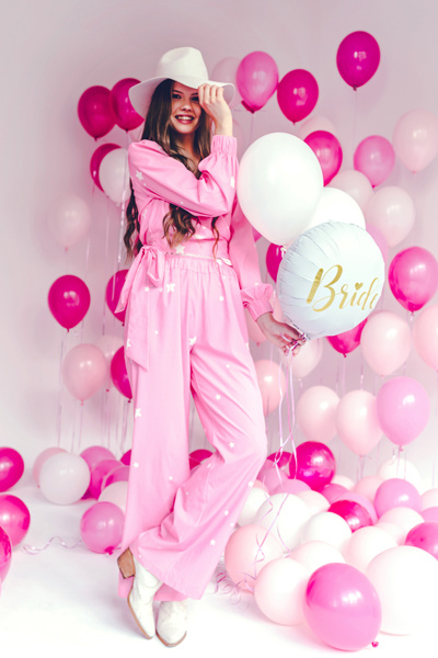 Balon foliowy Bride 45cm biały - zdjęcie 5