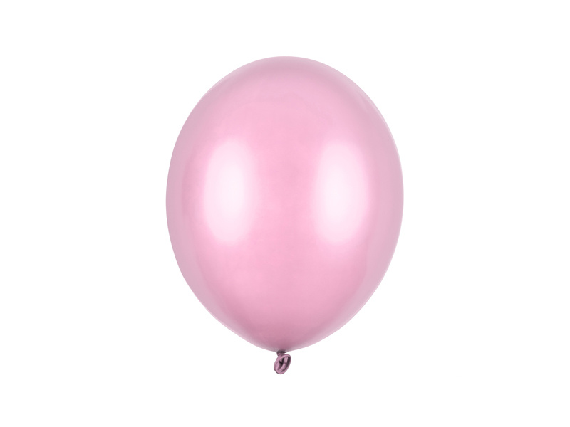 Balony Strong 27cm Metallic Candy Pink – opakowanie 100 sztuk