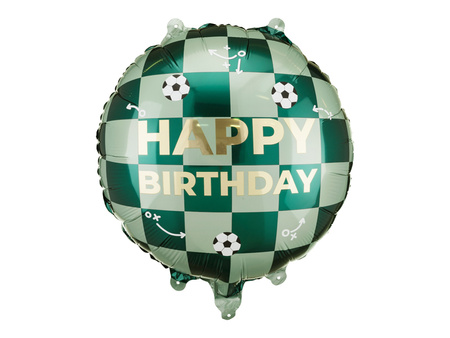 Balon foliowy Happy Birthday piłki, 35x35 cm, mix