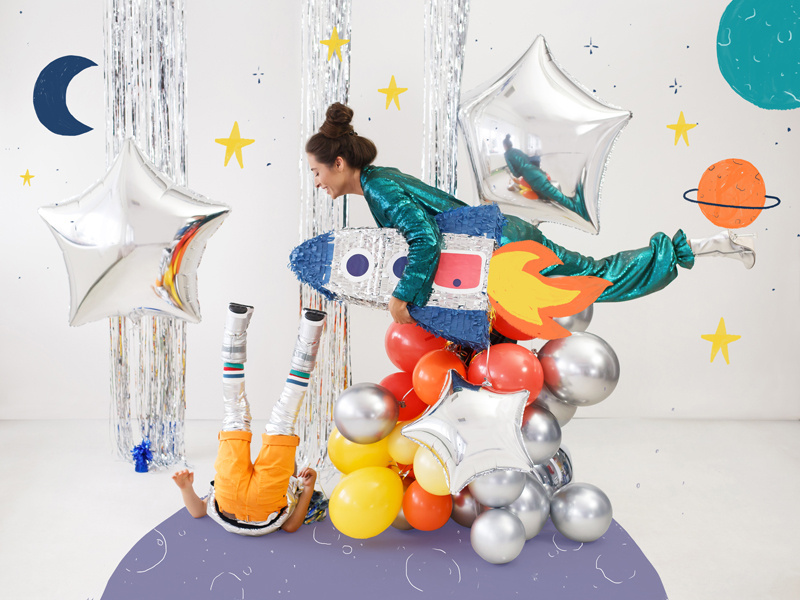 Balony Glossy 30cm srebrny - aranżacja wnętrza