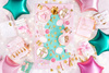 Girlanda papierowa Gwiazdy, złoty, 1,3m