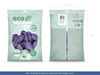 Balony Eco 30cm metalizowane, lawenda (1 op. / 100 szt.)