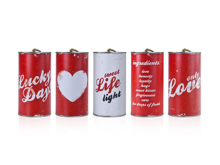 Puszki weselne, retro, 14 x 7cm (1 op. / 5 szt.)