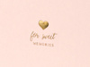 Księga Gości For sweet memories, 20,5x20,5cm, pudrowy róż, 22 kartki