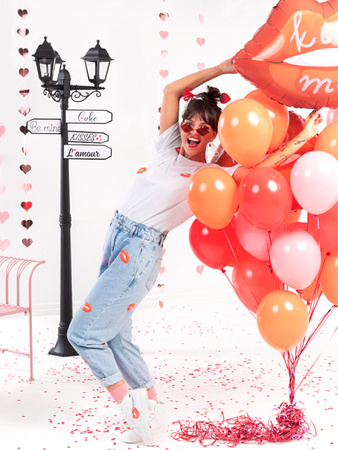 Konfetti Serca, 1,6x1,6 cm, czerwony, 15g