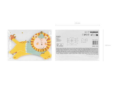 Serwetki Lew, mix, 16x10 cm (1 op. / 20 szt.)