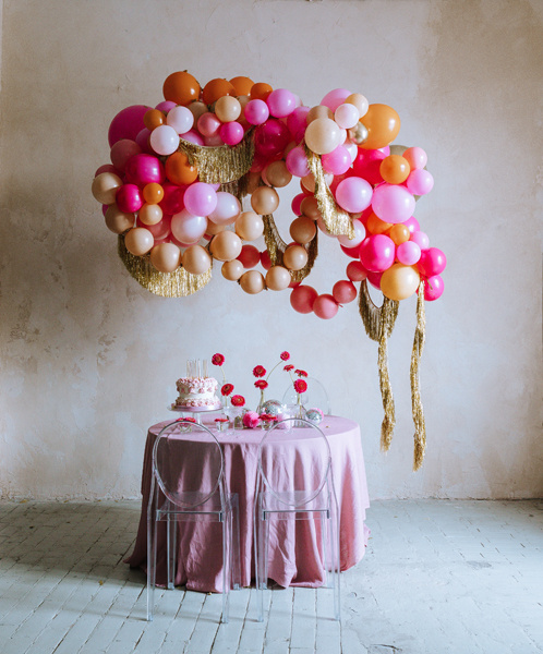 Balony z łącznikiem 33 cm nude przykładowe użycie