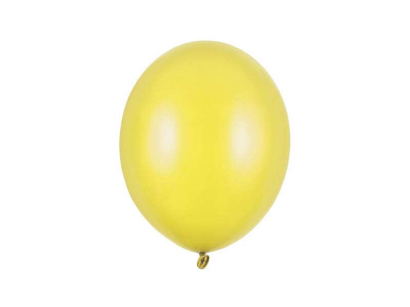 Balony Strong 27cm Metallic Lemon Zest - opakowanie 50 sztuk