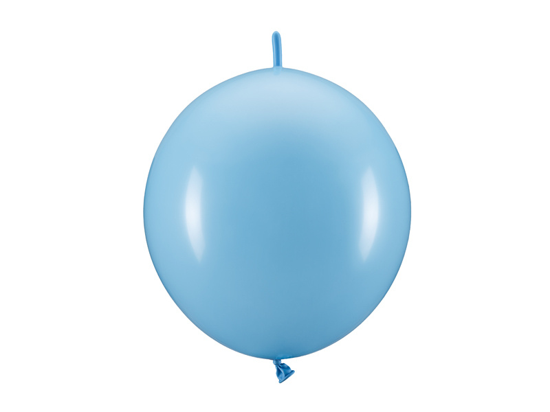 Balony z łącznikiem jasnoniebieskie 33 cm - opakowanie